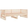 vidaXL Dnevni ležaj na izvlačenje 2x (80 x 200) cm od masivne borovine