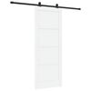 vidaXL Klizna vrata ORKDAL 83 x 211 cm Konstruirano drvo Bijela i crna
