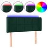 vidaXL LED uzglavlje tamnozeleno 83x16x78/88 cm bar&scaron;unasto