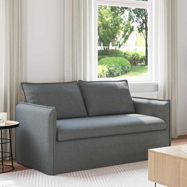 vidaXL Sofa Tamno siva 156 x 82 x 85 cm tkanina