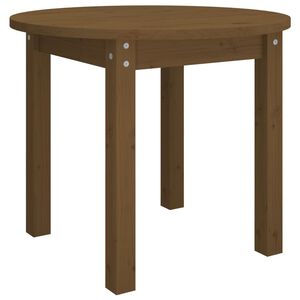 vidaXL Stolić za kavu boja meda &Oslash; 55 x 45 cm od masivne borovine