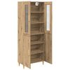 vidaXL Highboard Umjetnički hrast 69,5 x 34 x 180 cm