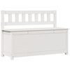 vidaXL Klupa bijela 110 x 41 x 76,5 cm od masivne borovine