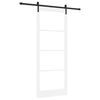 vidaXL Klizna vrata ORKDAL Bijela i crna 93 x 232 cm