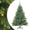vidaXL Umjetno božićno drvce s stalakom Zelena 150 cm PE i PVC