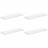 vidaXL Plutajuće zidne police 4 kom sjajne bijele 80x23,5x3,8 cm MDF