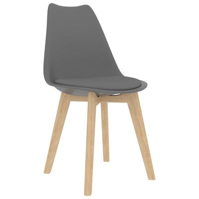 vidaXL Blagovaonske stolice 2 kom sive plastične