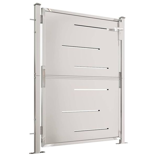 vidaXL Vrtna vrata 100x120 cm nehrđajući čelik