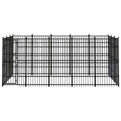 vidaXL Vanjski kavez za pse čelični 13,82 m²