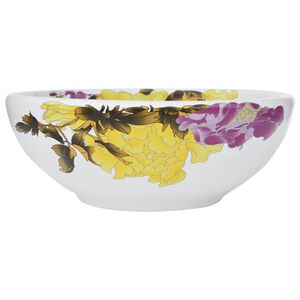 vidaXL Nadgradni umivaonik raznobojni okrugli &Phi; 41 x 14 cm keramički