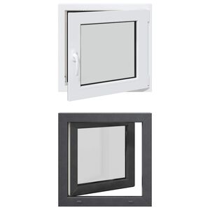 vidaXL Prozor za podrum s nagibom i okretanjem RISOR 50 x 50 cm
