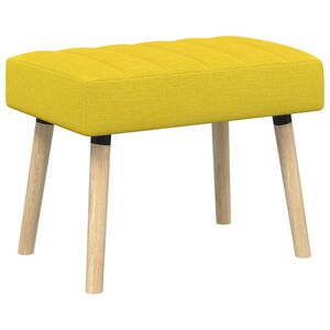 vidaXL Klupa s utorima Svijetlo žuta 60 x 40 x 45 cm Tkanina