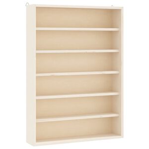 vidaXL Drvena kolekcionarska vitrina sa 6 polica 40x8,5x55 cm