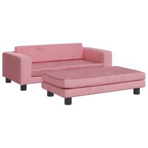 vidaXL Krevet za pse s produžetkom ružičasti 100x50x30 cm bar&scaron;unasti