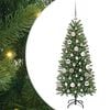vidaXL Umjetno božićno drvce Zelena 120 cm PE i PVC