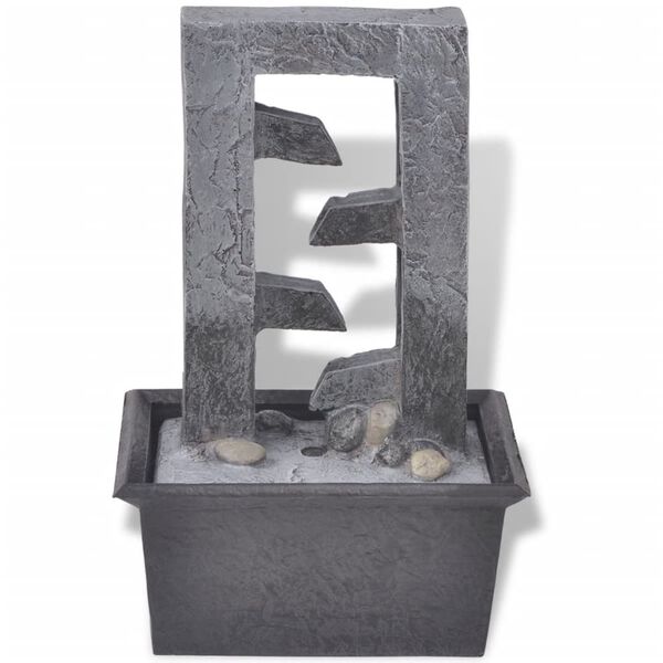 vidaXL Unutarnja Fontana s LED Svjetlom od Poli-smole