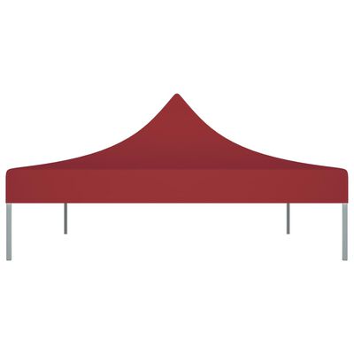 vidaXL Krov za šator za zabave 4,5 x 3 m bordo 270 g/m²