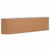 vidaXL Povi&scaron;ena gredica Smeđa 320 x 80 x 81 cm Čelik