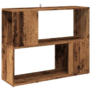 vidaXL Ormarić za knjige/Sobna pregrada staro drvo 80x24x63 cm