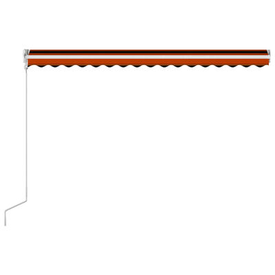 vidaXL Tenda na automatsko uvlačenje 450 x 300 cm narančasto-smeđa