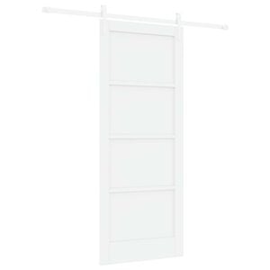 vidaXL Klizna vrata ORKDAL Bijela 83 x 202 cm Masivna borovina