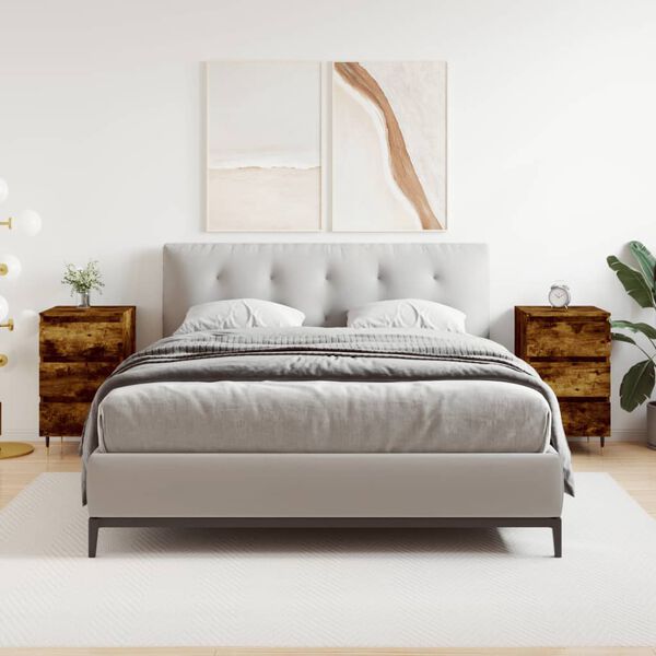 vidaXL Noćni ormarići 2 kom boja hrasta 40x35x69 cm konstruirano drvo