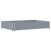 vidaXL Vrtni sadilica siva 120 x 80 cm od masivne borovine