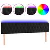 vidaXL LED uzglavlje crno 180x7x78/88 cm bar&scaron;unasto