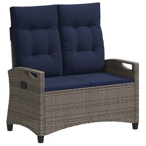 vidaXL Vrtna klupa s jastukom 105 x 60 x 112 cm čelik