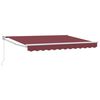 vidaXL Povlačivi tende Tamno crvena 3 x 2 m 100% Poliester i Aluminij