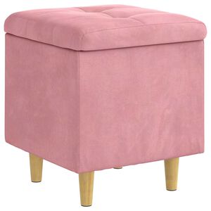vidaXL Otoman s pohranom Ružičasta 40 x 40 x 45 cm Bar&scaron;un