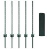 vidaXL Ograda i stup Zelena 0,8 x 10 m Čelik