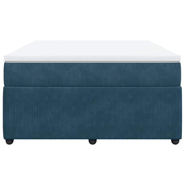 vidaXL Krevet s oprugama i madracem tamnoplavi 140x190 cm bar&scaron;unasti