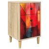 vidaXL Noćni ormar HEESCH Hrast sonoma 36 x 33 x 60 cm