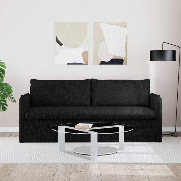 vidaXL Sofa 180cm Crna Metal