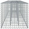 vidaXL Gabionski uzdignuti krevet 2 pcs Srebrno 260 x 60 x 55 cm