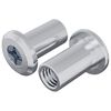 vidaXL Sigurnosna matica 2 kom. Srebrno M6 x 15 mm Čelik