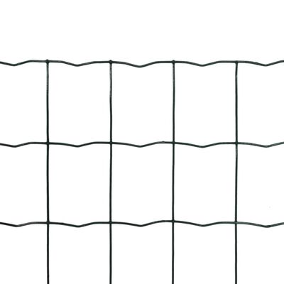 vidaXL Euro ograda čelična 10 x 1,5 m zelena