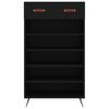 vidaXL Ormarić za cipele crni 60 x 35 x 105 cm od konstruiranog drva