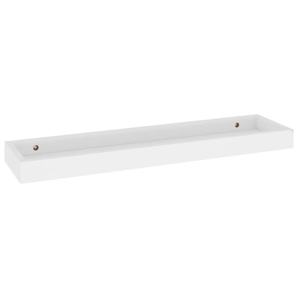vidaXL Udubljene zidne police 4 kom bijele 60 x 15 x 4 cm MDF