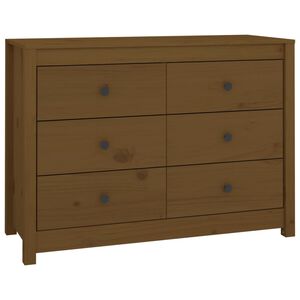 vidaXL Bočni ormarić boja meda 100 x 40 x 72 cm od masivne borovine