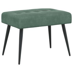 vidaXL Klupa s gumbastim tkanjem Morska zelena 60 x 40 x 45 cm Bar&scaron;un