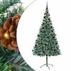 vidaXL Umjetno božićno drvce s stalakom Zelena 210 cm PVC i čelik
