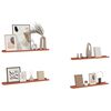 vidaXL Polica na zidu 4 pcs Crvena 80 x 9 x 3 cm Konstruirano drvo