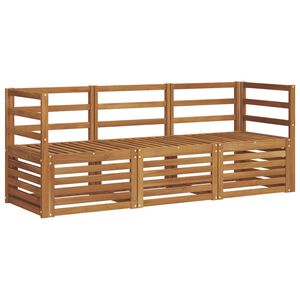 vidaXL Setovi sofa 3 pcs Prirodna Čvrsto drvo akacije