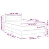 vidaXL LED Box Spring Krevet Svijetlo siva 120 x 200 cm tkanina