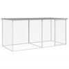 vidaXL Kavez za koko&scaron;i s krovom svijetlo sivi 203x98x90 cm pocinčani čelik