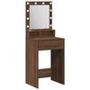 vidaXL Toaletni stol Smeđi hrast 50 x 41 x 135 cm Konstruirano drvo
