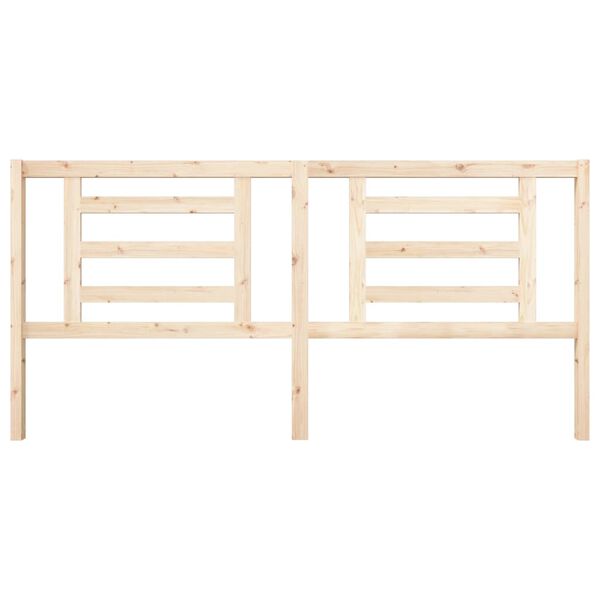 vidaXL Uzglavlje za krevet 206 x 4 x 100 cm od masivne borovine