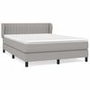 vidaXL Krevet box spring s madracem svjetlosivi 140x200 cm od tkanine